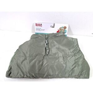 Boots & Barkley Medium Dog Puffer Jacket Sage Green Fleece Lined Quilted Coat